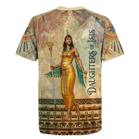 Daughters Of Isis Rugby Jersey Eye Of Horus Ancient Egyptian Goddess - Vintage Parchment Art