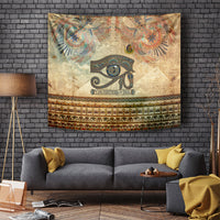 Daughters Of Isis Tapestry Eye Of Horus Ancient Egyptian Goddess - Vintage Parchment Art