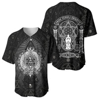 Ordo Templi Orientis Occult Symbolism Baseball Jersey Esoteric Alchemy Sacred Geometry Black