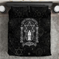 Ordo Templi Orientis Occult Symbolism Bedding Set Esoteric Alchemy Sacred Geometry Black