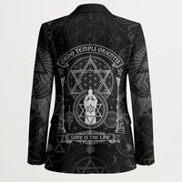 Ordo Templi Orientis Occult Symbolism Blazer Esoteric Alchemy Sacred Geometry Black