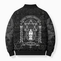 Ordo Templi Orientis Occult Symbolism Bomber Puffer Jacket Esoteric Alchemy Sacred Geometry Black