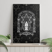 Ordo Templi Orientis Occult Symbolism Canvas Wall Art Esoteric Alchemy Sacred Geometry Black