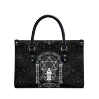 Ordo Templi Orientis Occult Symbolism Leather Bag Esoteric Alchemy Sacred Geometry Black