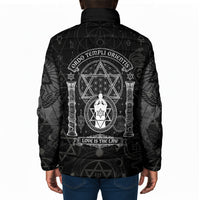 Ordo Templi Orientis Occult Symbolism Padded Jacket Esoteric Alchemy Sacred Geometry Black