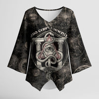 Ordo Templi Orientis Thelema Kimono Sleeve Blouse Do What Thou Wilt Mystic Serpent