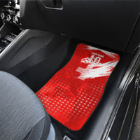 Personalized Switzerland Football Alpine Goat Car Mats Swiss Flag Snow Mountain - Soccer Mascot