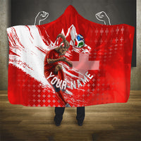 Personalized Switzerland Football Alpine Goat Hooded Blanket Swiss Flag Snow Mountain - Soccer Mascot