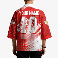 Personalized Switzerland Football Alpine Goat Kimono Swiss Flag Snow Mountain - Soccer Mascot