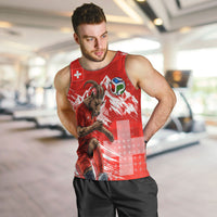 Personalized Switzerland Football Alpine Goat Men Tank Top Swiss Flag Snow Mountain - Soccer Mascot