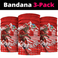 Personalized Switzerland Football Alpine Goat Neck Gaiter Swiss Flag Snow Mountain - Soccer Mascot