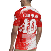 Personalized Switzerland Football Alpine Goat Rugby Jersey Swiss Flag Snow Mountain - Soccer Mascot