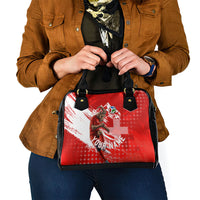 Personalized Switzerland Football Alpine Goat Shoulder Handbag Swiss Flag Snow Mountain - Soccer Mascot