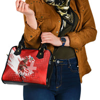 Personalized Switzerland Football Alpine Goat Shoulder Handbag Swiss Flag Snow Mountain - Soccer Mascot