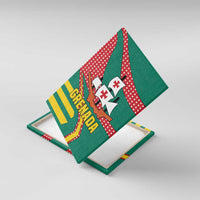 Grenada Canvas Wall Art with Cocoa Bean Mascot and National Flag Colors - Wonder Print Shop