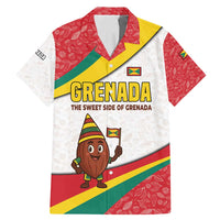 Grenada Family Matching Mermaid Dress and Hawaiian Shirt with Cocoa Bean Mascot and National Flag Colors - Wonder Print Shop