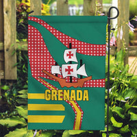 Grenada Garden Flag with Cocoa Bean Mascot and National Flag Colors - Wonder Print Shop