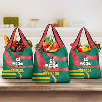Grenada Grocery Bag with Cocoa Bean Mascot and National Flag Colors - Wonder Print Shop