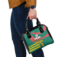 Grenada Shoulder Handbag with Cocoa Bean Mascot and National Flag Colors - Wonder Print Shop