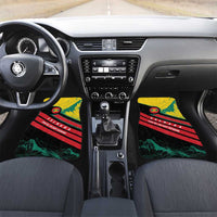 Grenada Mountain Graphic Car Mats with National Flag and Saint Catherine Quote Design - Wonder Print Shop