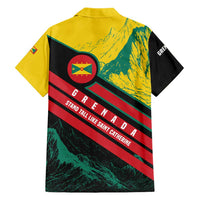 Grenada Mountain Graphic Hawaiian Shirt with National Flag and Saint Catherine Quote Design - Wonder Print Shop