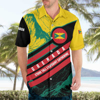 Grenada Mountain Graphic Hawaiian Shirt with National Flag and Saint Catherine Quote Design - Wonder Print Shop