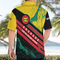 Grenada Mountain Graphic Hawaiian Shirt with National Flag and Saint Catherine Quote Design - Wonder Print Shop