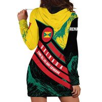 Grenada Mountain Graphic Hoodie Dress with National Flag and Saint Catherine Quote Design - Wonder Print Shop