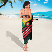 Grenada Mountain Graphic Sarong with National Flag and Saint Catherine Quote Design - Wonder Print Shop