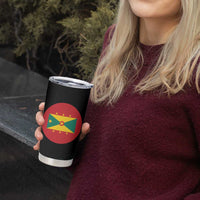 Grenada Mountain Graphic Tumbler Cup with National Flag and Saint Catherine Quote Design - Wonder Print Shop