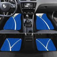 El Salvador National Flag Car Mats with Coat of Arms and Blue White Stripes Design - Wonder Print Shop