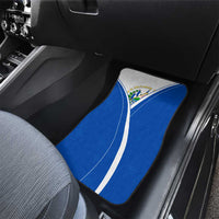 El Salvador National Flag Car Mats with Coat of Arms and Blue White Stripes Design - Wonder Print Shop