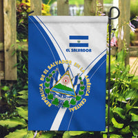 El Salvador National Flag Garden Flag with Coat of Arms and Blue White Stripes Design - Wonder Print Shop