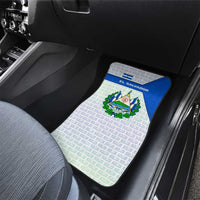 El Salvador National Symbol Car Mats with Torogoz Bird and Flag Map Design - Wonder Print Shop