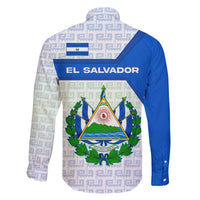 El Salvador National Symbol Family Matching Off The Shoulder Long Sleeve Dress and Hawaiian Shirt with Torogoz Bird and Flag Map Design - Wonder Print Shop