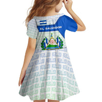 El Salvador National Symbol Family Matching Summer Maxi Dress and Hawaiian Shirt with Torogoz Bird and Flag Map Design - Wonder Print Shop