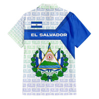 El Salvador National Symbol Hawaiian Shirt with Torogoz Bird and Flag Map Design - Wonder Print Shop