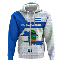El Salvador National Symbol Hoodie with Torogoz Bird and Flag Map Design - Wonder Print Shop