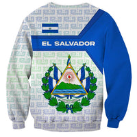 El Salvador National Symbol Sweatshirt with Torogoz Bird and Flag Map Design - Wonder Print Shop