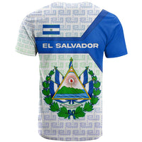 El Salvador National Symbol T Shirt with Torogoz Bird and Flag Map Design - Wonder Print Shop