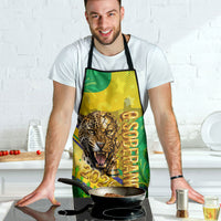 Brazil Football Champions 2026 Apron Sovereign Jaguar Golden Trophy 3D Graphic Design