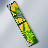 Brazil Football Champions 2026 Auto Sun Shade Sovereign Jaguar Golden Trophy 3D Graphic Design