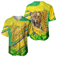 Brazil Football Champions 2026 Baseball Jersey Sovereign Jaguar Golden Trophy 3D Graphic Design