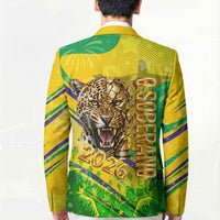 Brazil Football Champions 2026 Blazer Sovereign Jaguar Golden Trophy 3D Graphic Design