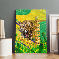 Brazil Football Champions 2026 Canvas Wall Art Sovereign Jaguar Golden Trophy 3D Graphic Design