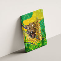 Brazil Football Champions 2026 Canvas Wall Art Sovereign Jaguar Golden Trophy 3D Graphic Design