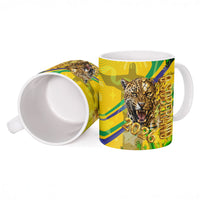 Brazil Football Champions 2026 Ceramic Mug Sovereign Jaguar Golden Trophy 3D Graphic Design