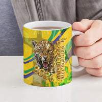 Brazil Football Champions 2026 Ceramic Mug Sovereign Jaguar Golden Trophy 3D Graphic Design