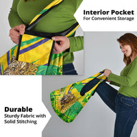 Brazil Football Champions 2026 Grocery Bag Sovereign Jaguar Golden Trophy 3D Graphic Design