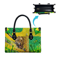 Brazil Football Champions 2026 Leather Bag Sovereign Jaguar Golden Trophy 3D Graphic Design